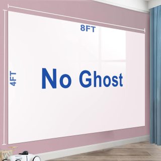 Nortix White Board Sticker, White Board Roll, Stick on Wall, Dry Erase Contact Paper Stain-Proof Wall Decal, 1 Piece (4x8ft)